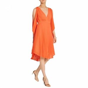 🎉SALE NWT Halston Heritage Meadow Pleated Dress 8